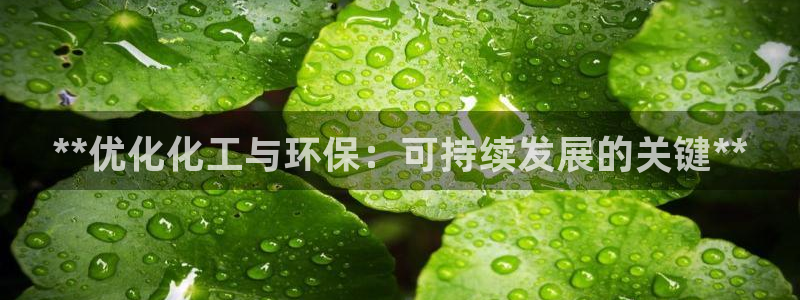 mr亿万先生：**优化化工与环保：可持续发展的关键**