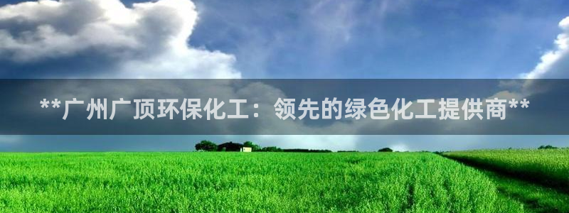 亿万先生客户端官网：**广州广顶环保化工：领先的绿色化工提供商**