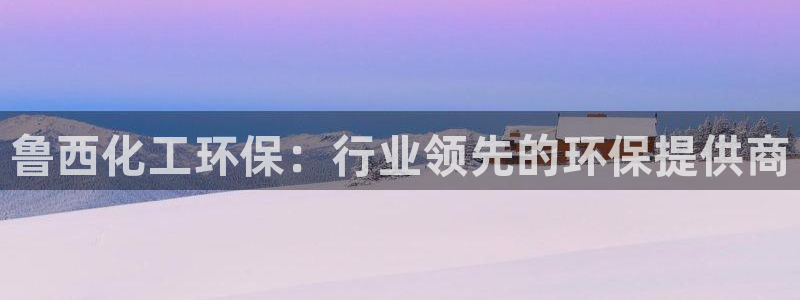 亿万网友在线实时为您解答问题：鲁西化工环保：行业领先的环保提供商