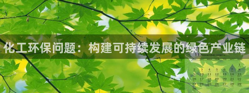 亿万先生mr01官网 - 亿万先生手机版入：化工环保问题：构建可持续发展的绿色产业链