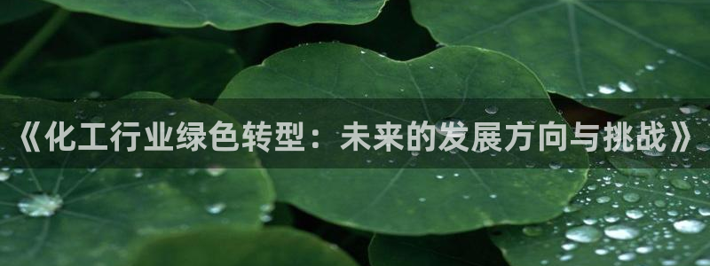 亿万先生下载网址app：《化工行业绿色转型：未来的发展方向与挑战》