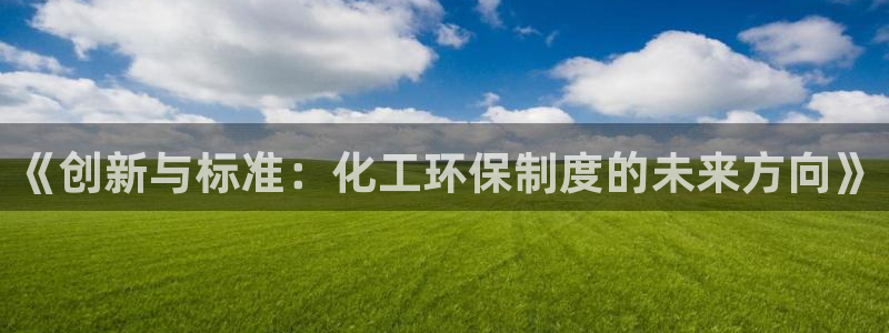 亿万解析：《创新与标准：化工环保制度的未来方向》