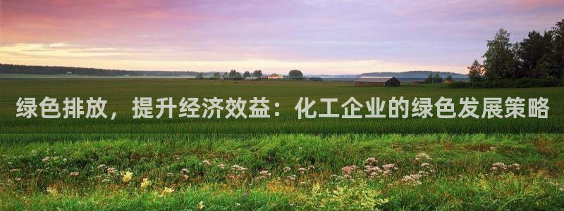 亿万先生是男是女：绿色排放，提升经济效益：化工企业的绿色发展策略